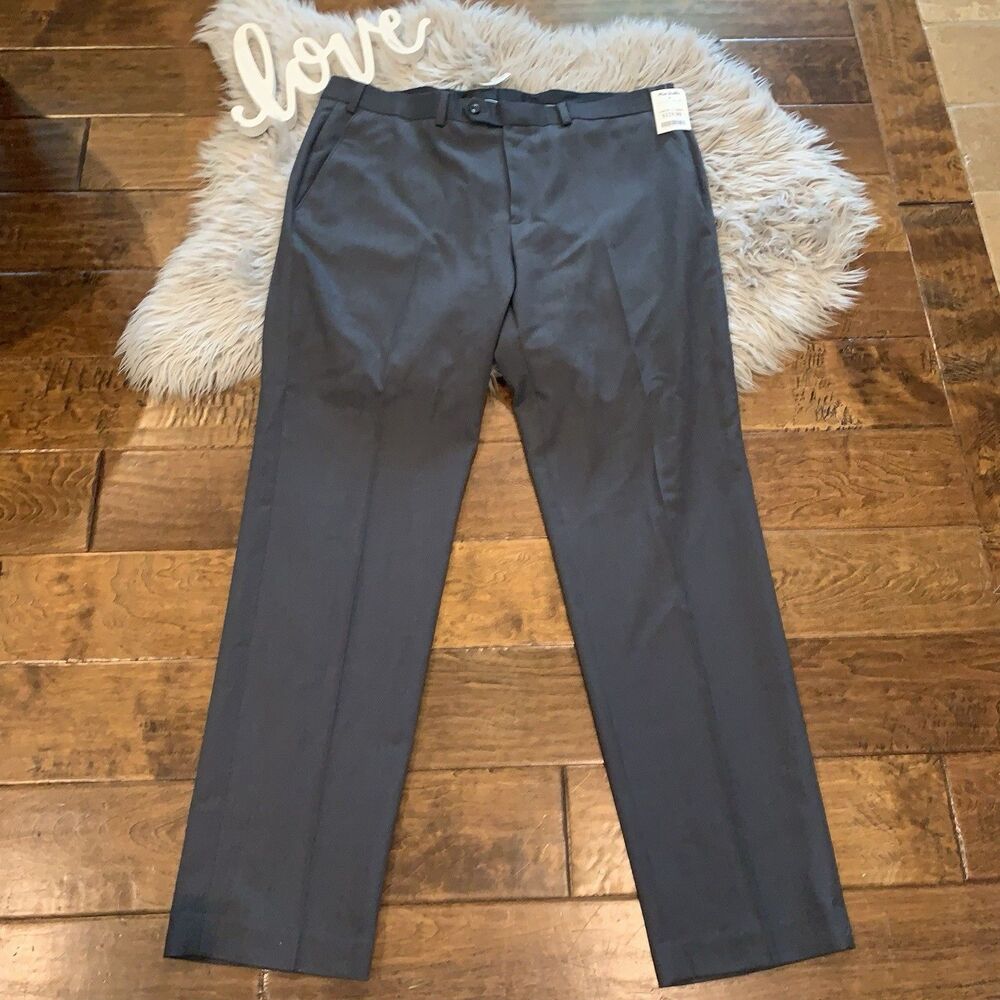 Michael Kors Mens Gray Classic Fit Stretch Suit Pants Size 44R 38 x 32 New
